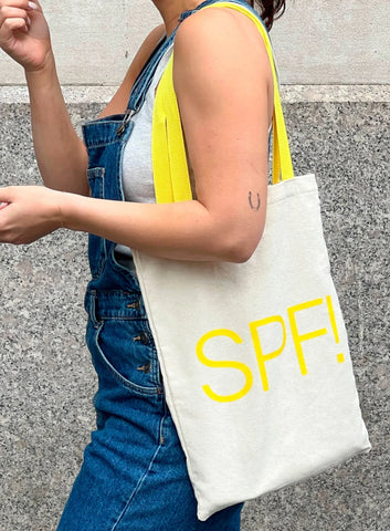 SPF! Canvas Tote Bag