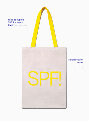 SPF! Canvas Tote Bag